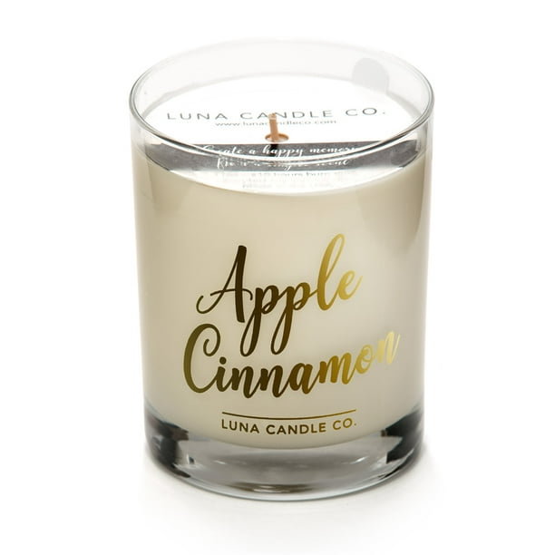 Cinnamon Apple Christmas Glass Candle 200g THOMAS STREET CANDLE CO